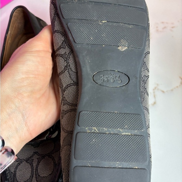 Coach black and gray logo loafers size 9 - Picture 5 of 5